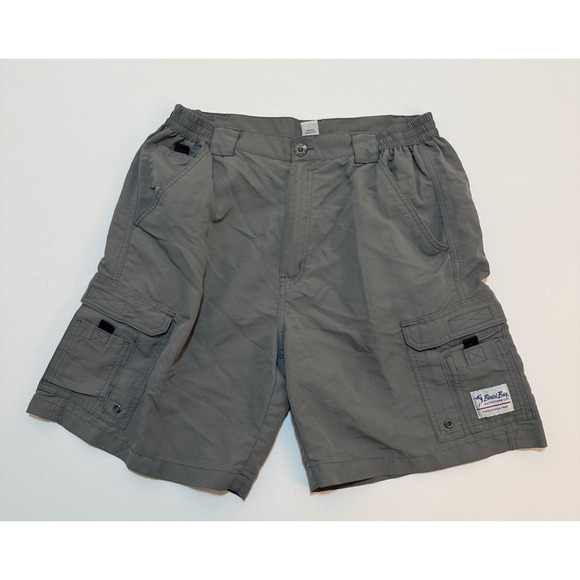Bimini Bay Outfitters Other - Bimini Bay Outfitters Mens Gray Performance Cargo Fishing Shorts Size 36 Nylon